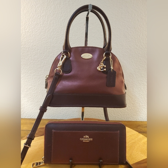COACH MINI CORA DOME BAG & WALLET IN EXCELLENT CONDITION! - Picture 1 of 15